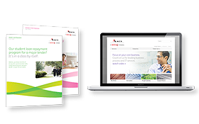 Work samples of rebranding Xerox ACS sites.