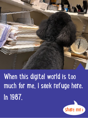 When this digital world is too much for me, I seek refuge here. In 1987.