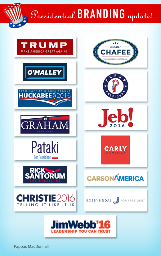 Logos of additional presidential candidates